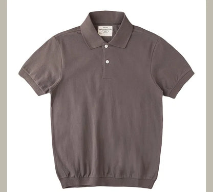 Men’s American Retro Cotton Polo Shirt