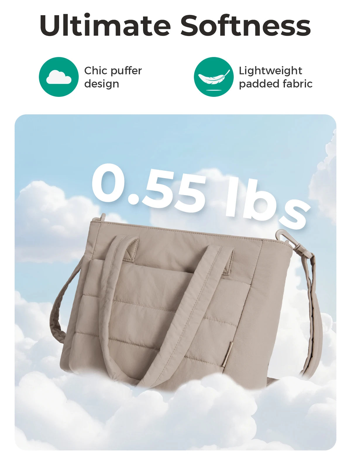 The Puffer Chic Tote: Your Elevated Everyday Companion