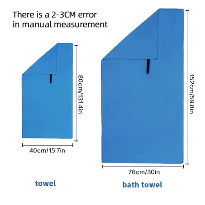 Ultra-Absorbent Microfibre Gym Towel | Quick-Drying Sports & Travel Gear