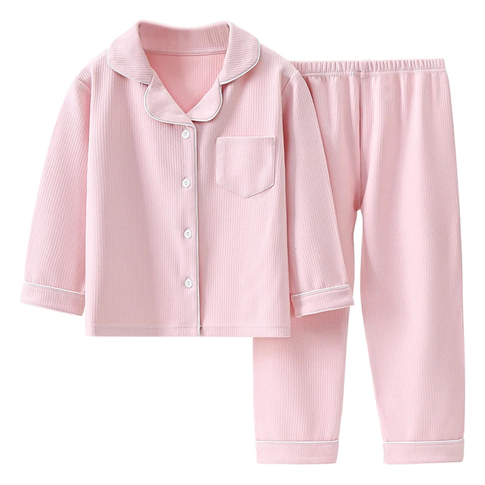 Kids Flannel Warm Velvet Luxe Flannel Pyjama Sets for Stylish Sleep | Cosy Core Collection