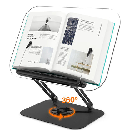 Elevate Your View: The 360° Desktop Curator Book | iPad | Tablet | Laptop Stand