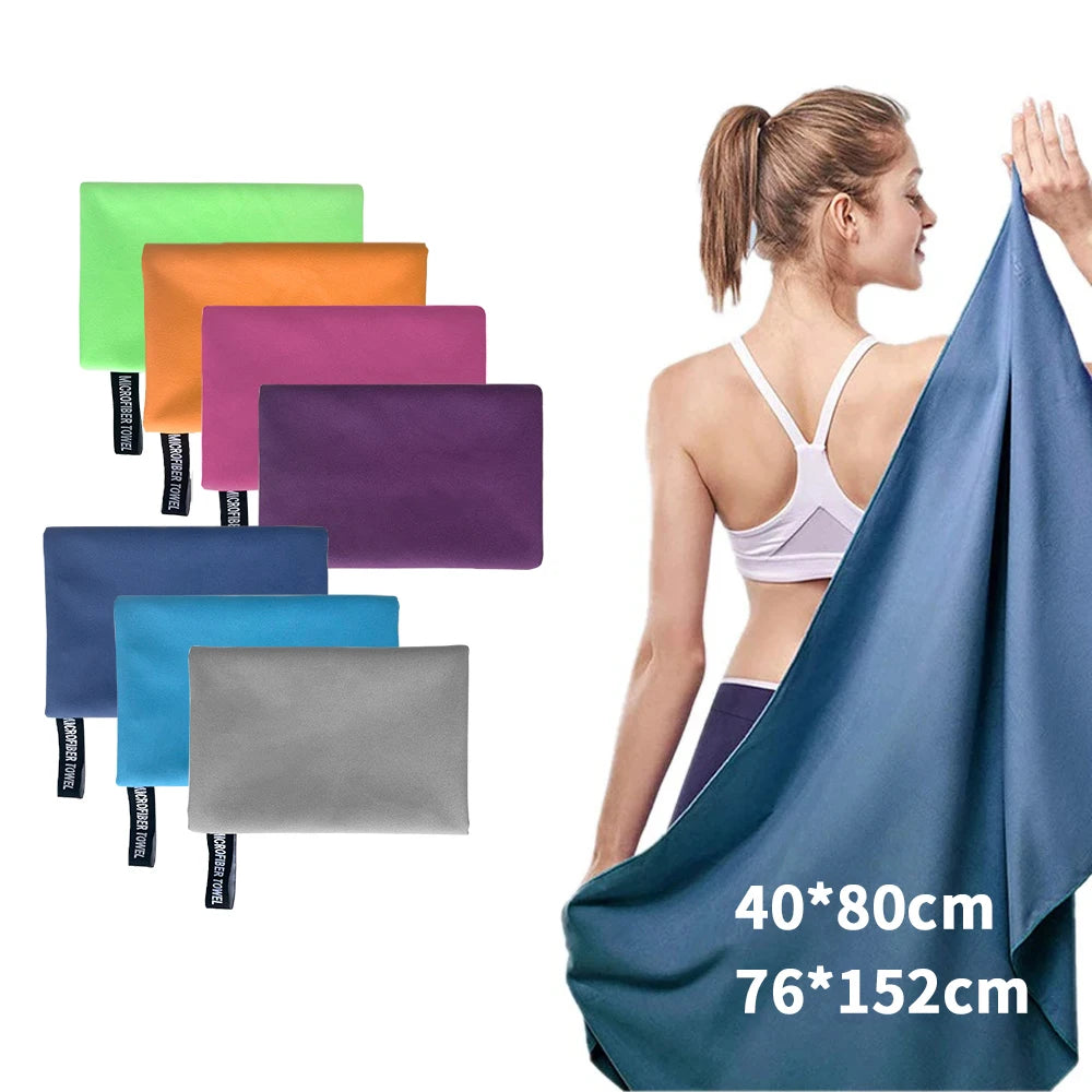 Ultra-Absorbent Microfibre Gym Towel | Quick-Drying Sports & Travel Gear
