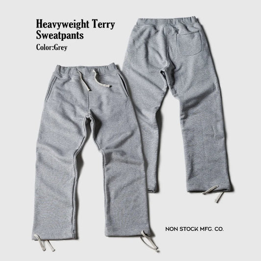 American Vintage Victory Sweat Pants: Men's Authentic Looped back Heavy Cotton Terry Sweat pant