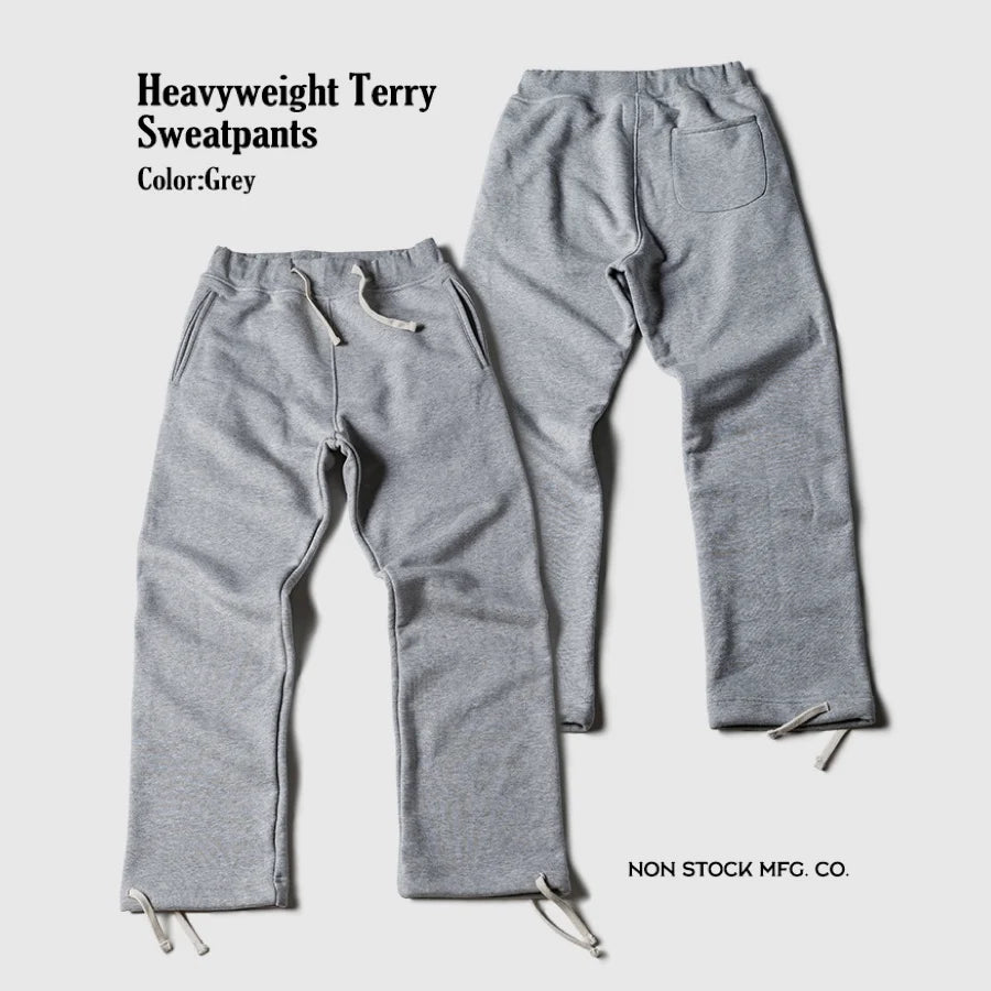 American Vintage Victory Sweat Pants: Men's Authentic Looped back Heavy Cotton Terry Sweat pant