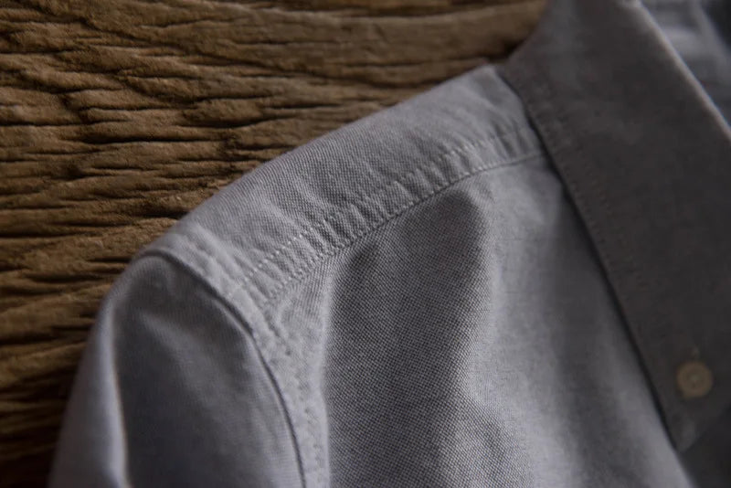 Men's Japanese Retro Oxford Shirt