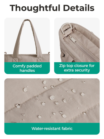 The Puffer Chic Tote: Your Elevated Everyday Companion