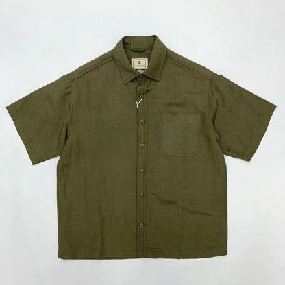 The Ginza Utility Shirt: Japanese Vintage Cotton-Linen Shirt