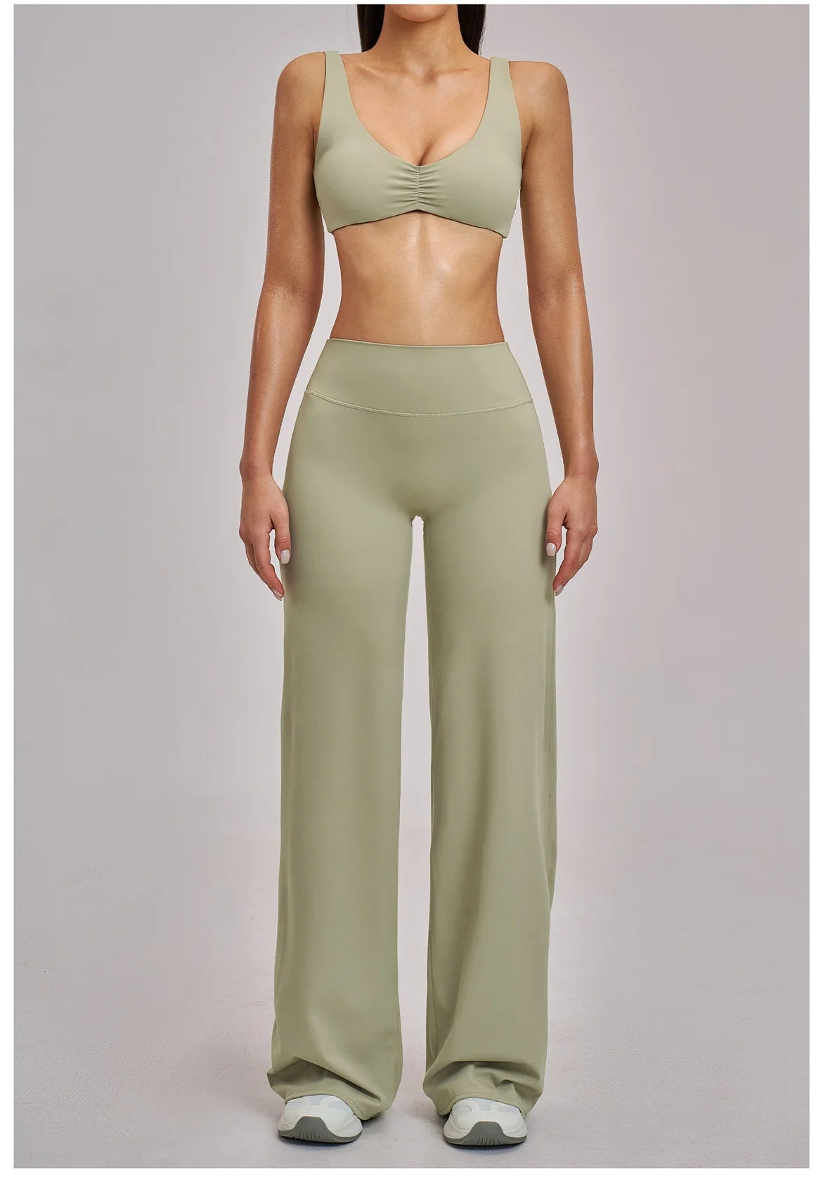 The Aura Ribbed Seamless Sports Yoga Set