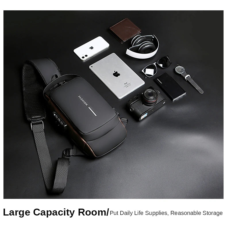 Men's Anti Theft Crossbody Bag