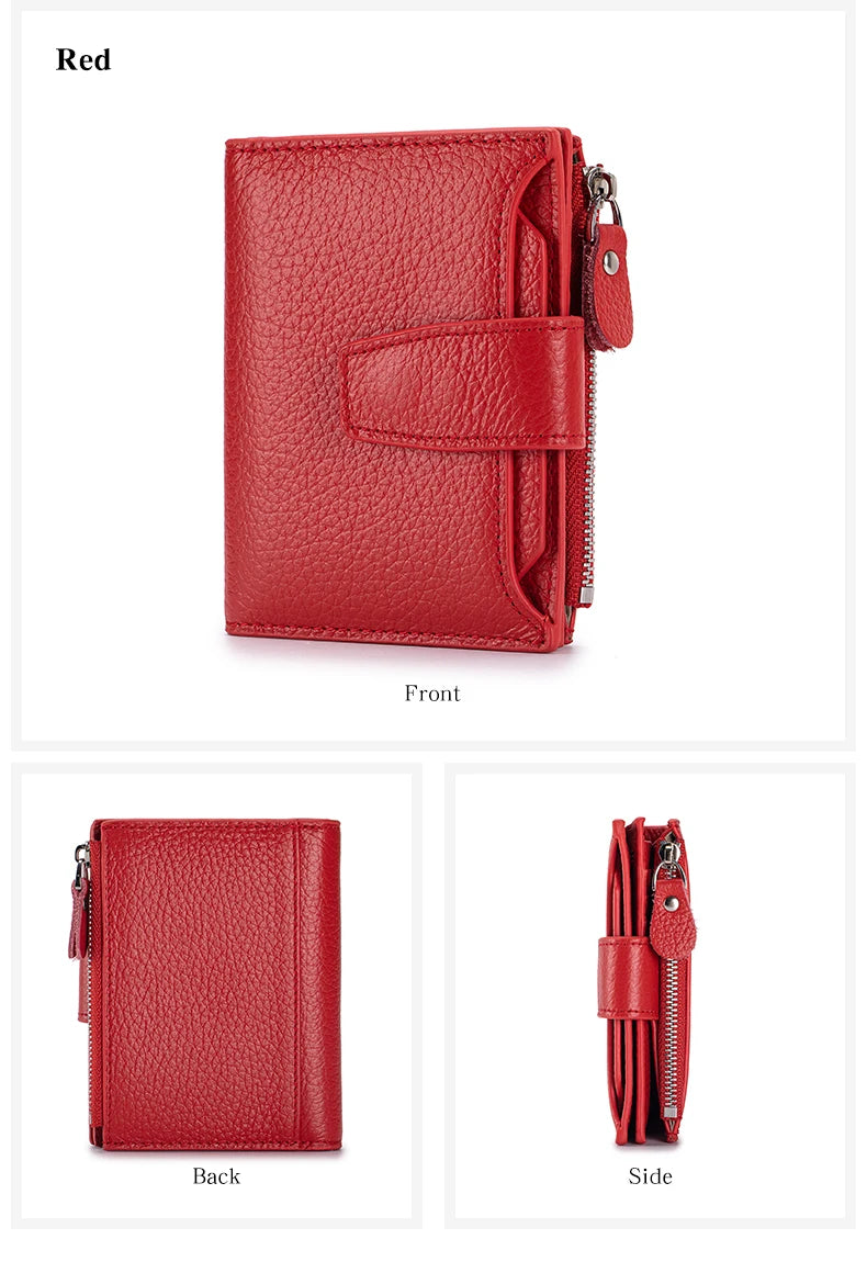 Women's Existentialist Compact RFID Wallet  | Top Grain Leather