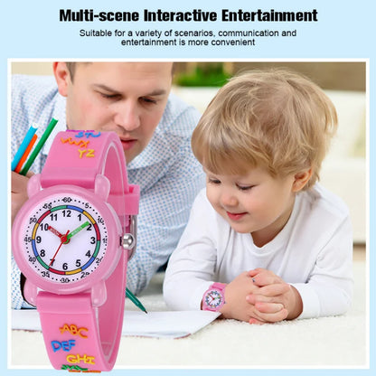 Time to Shine: The Whimsical World Kids' Learning Quartz Movement Watch