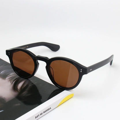 The Archive Circle: Sculpted Acetate Polarised Sunglasses