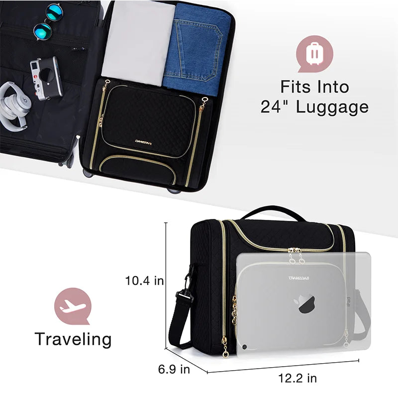 The 'Jetsetter' Quilted Beauty Organizer by BAGSMART