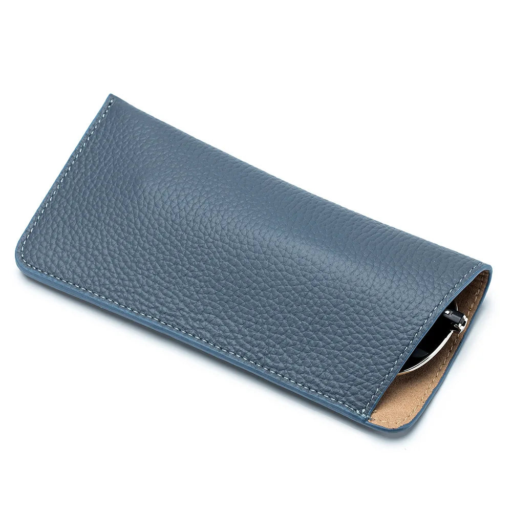Elevate Your Essentials: The Ultra-Slim Grain Leather Sunglasses Sleeve