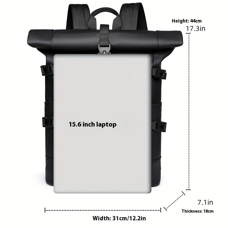 The Nomad Roll-Top: Urban Utility Redefined Laptop Backpack