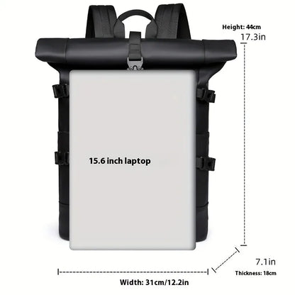 The Nomad Roll-Top: Urban Utility Redefined Laptop Backpack