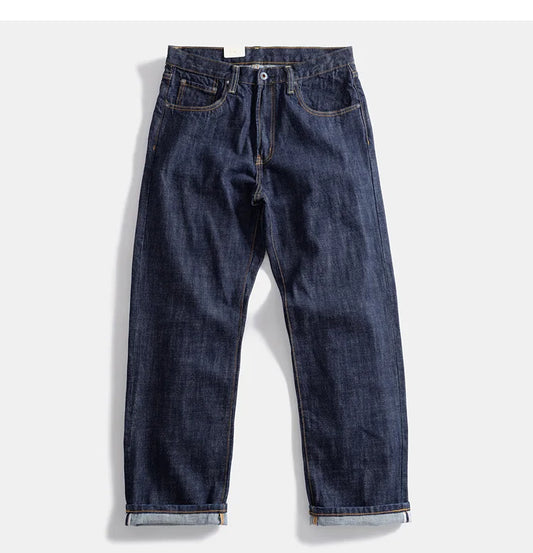 The 'Selvedge Sentinel' Men's Authentic American RED Selvage Denim | Straight Leg