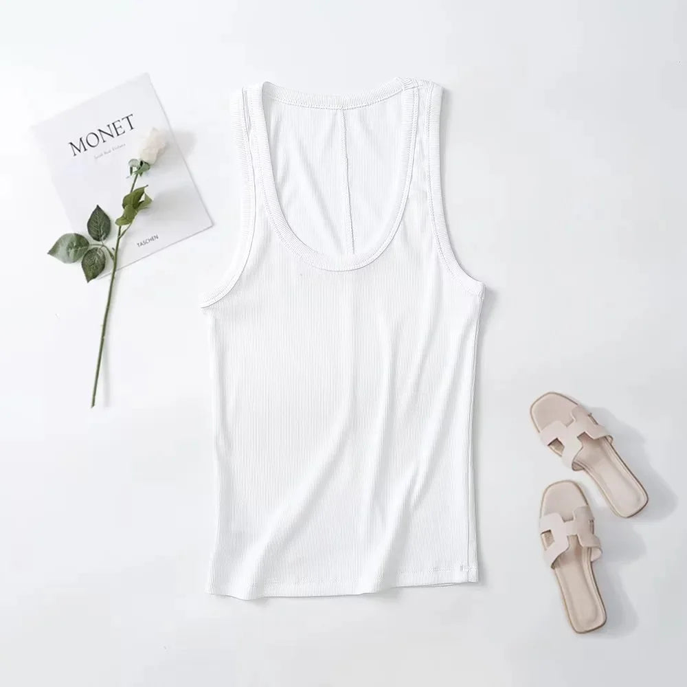The Godard Brutalist Ribbed Tank: Slim Silhouette