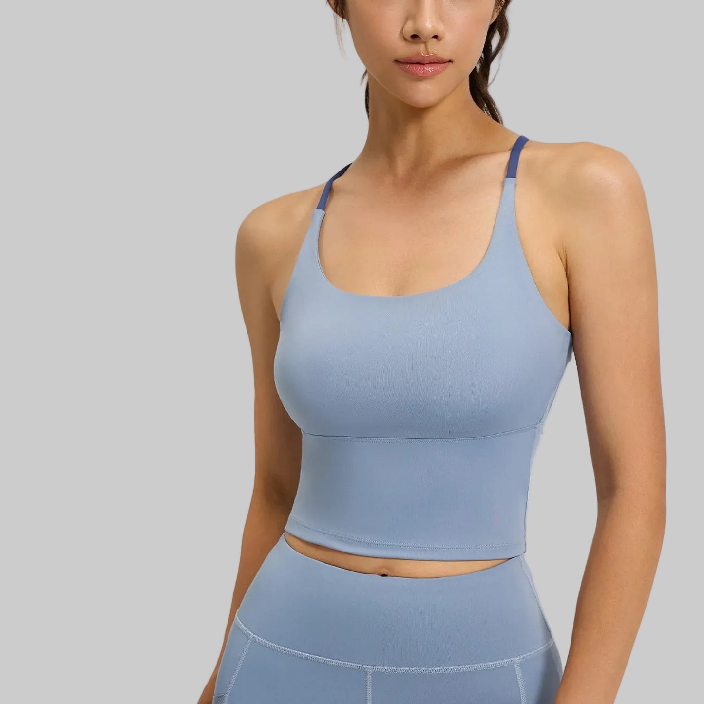 The Sculpt & Flow Longline Sports Bra
