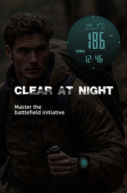 Men's NORTH EDGE APACHE-46 Digital Outdoor Smartwatch | Altimeter, Barometer, Compass & WR50M