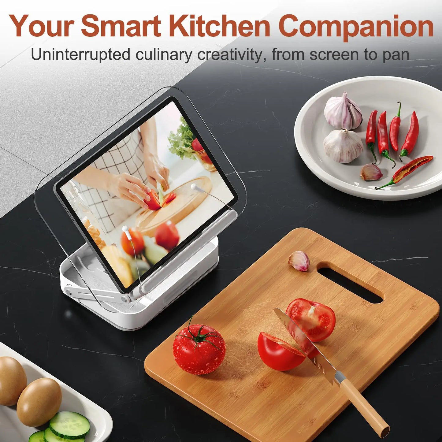 Elevate Your View: The 360° Desktop Curator Book | iPad | Tablet | Laptop Stand