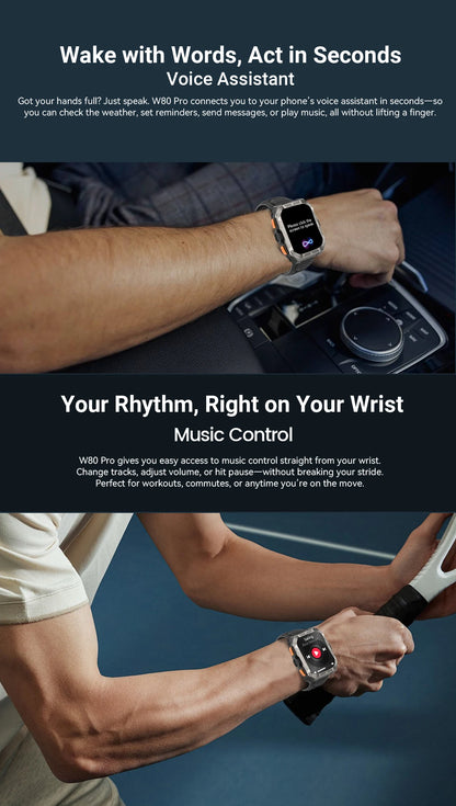 Blackview W80 Pro Rugged Smart Watch - GPS, Compass 2.0, Long Battery Life & IP68