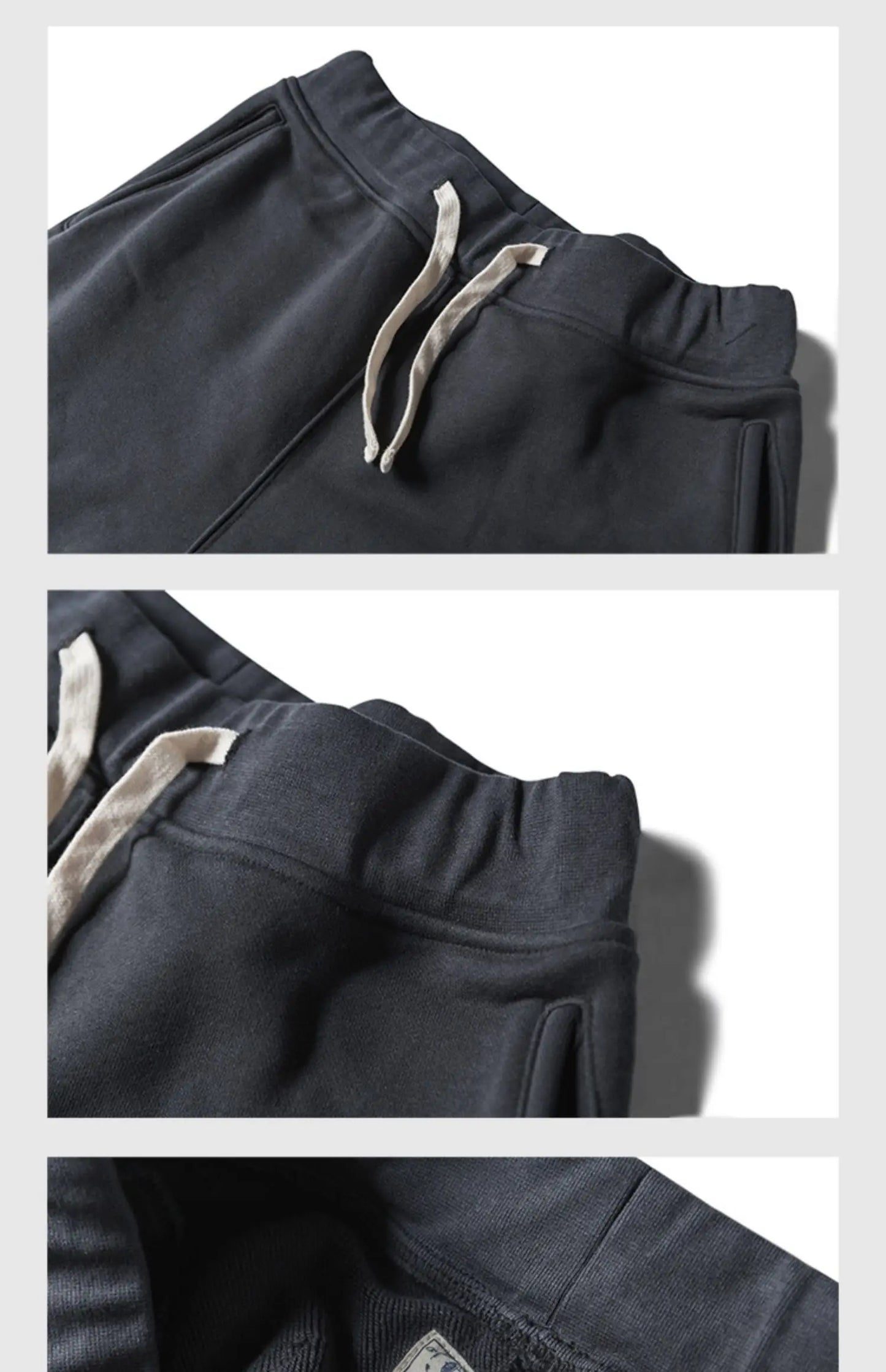 American Vintage Victory Sweat Pants: Men's Authentic Looped back Heavy Cotton Terry Sweat pant