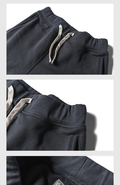 American Vintage Victory Sweat Pants: Men's Authentic Looped back Heavy Cotton Terry Sweat pant