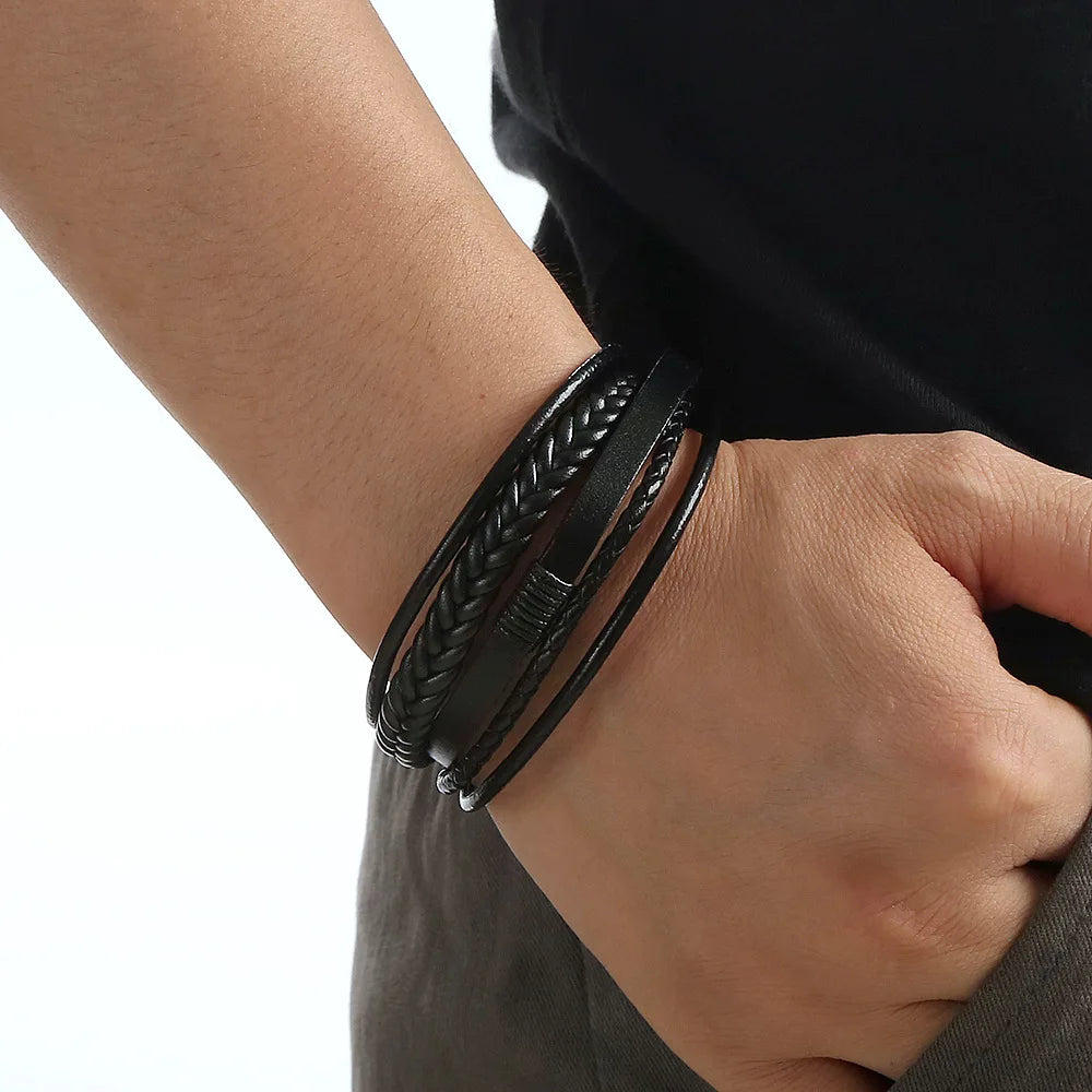Men's Genuine Leather Bracelet