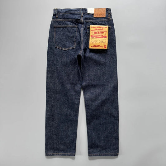 The Sakura Selvedge: Men's 16oz Japanese Heritage Straight-Leg Jeans