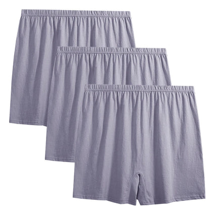 The Brando Monolith Knit Plus-Size Boxer Pack – Minimalist Cotton Lounge Underwear | 3 pcs 100% Cotton