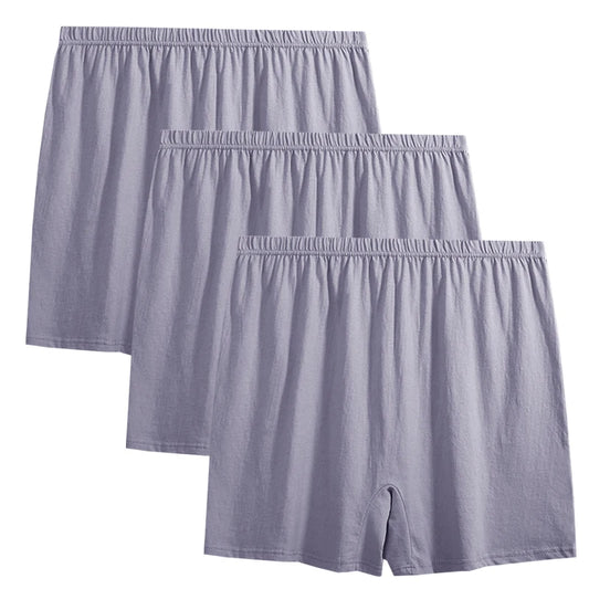 The Brando Monolith Knit Plus-Size Boxer Pack – Minimalist Cotton Lounge Underwear | 3 pcs 100% Cotton