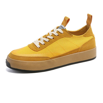 Seoul Street Canvas: The All-Day "Ice Silk" Breathable Sneaker
