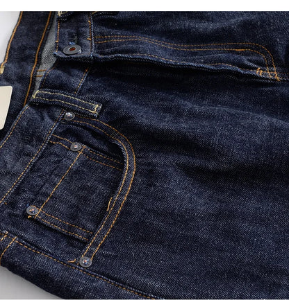 The 'Selvedge Sentinel' Men's Authentic American RED Selvage Denim | Straight Leg