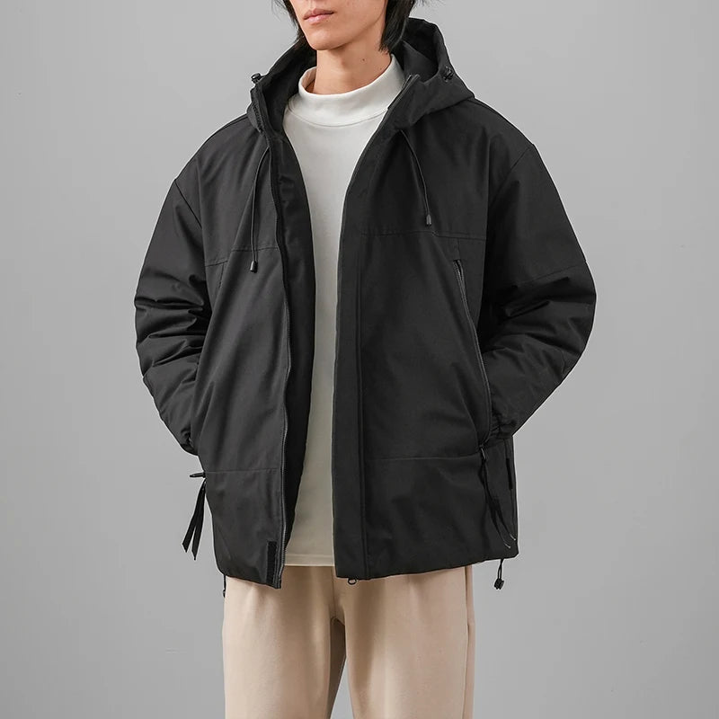 DUKEEN “Brutalism & Bass” 90% White Duck Down Waterproof Parka Puffer