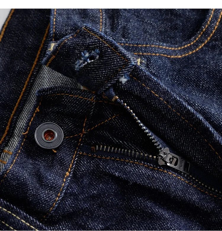 The 'Selvedge Sentinel' Men's Authentic American RED Selvage Denim | Straight Leg