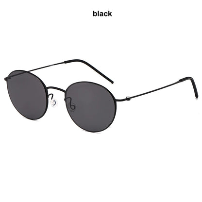 Elevate Your Vision: The Screwless Titanium Retro Rounds Sunglasses