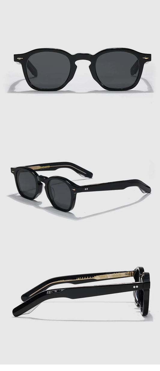 Handmade Round Frame Acetate Sunglasses | Premium Quality Men's & Women's UV400