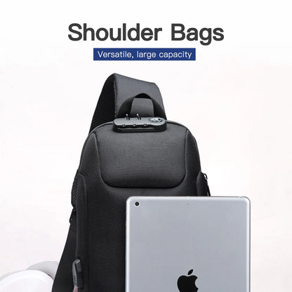 Men's Tripper Anti-Theft Lock Crossbody Messenger Bag