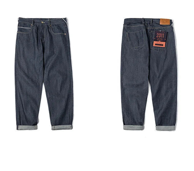 MADEN Slim Fit Straight Leg Jeans | "The Workwear" Original Selvedge Raw Rigid Denim