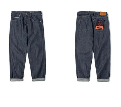 MADEN Slim Fit Straight Leg Jeans | "The Workwear" Original Selvedge Raw Rigid Denim