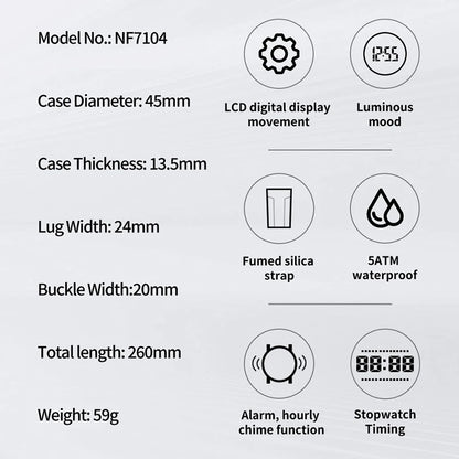 The Navigator Digital Sports Watch - Engineered for the Urban Explorer NAVIFORCE NF7104