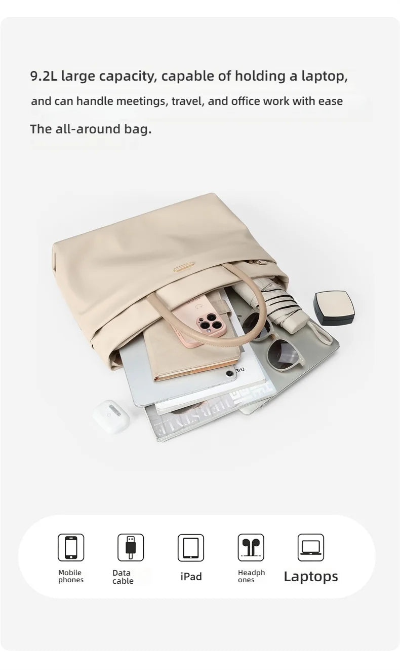 The Brutalist Carryall: 15-Inch Waterproof Nylon Executive Tote | GOLF