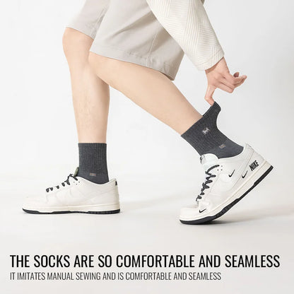 MiiOW Pure Cotton Crew Socks (5 Pairs)