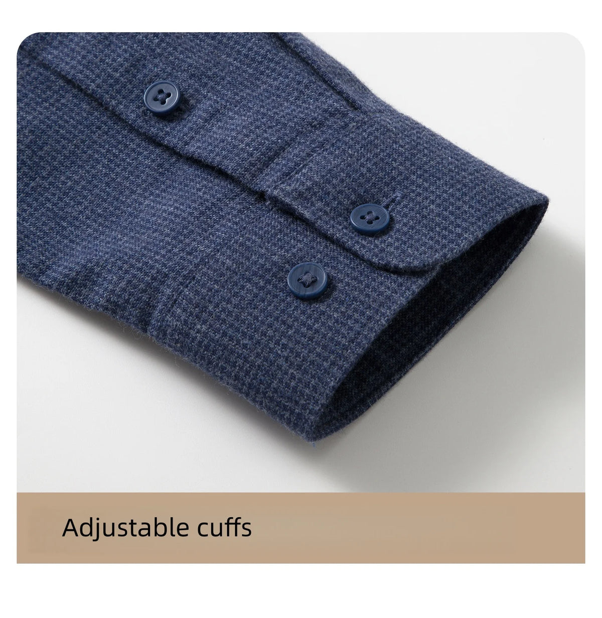 The Modernist Brushed Houndstooth Overshirt | Smart Casual Thermal Wool Blend
