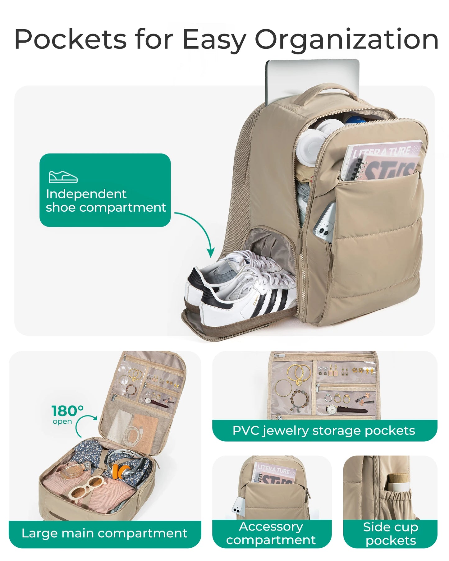 Chic Puffer Traveller | Airline-Approved Carry-On Backpack