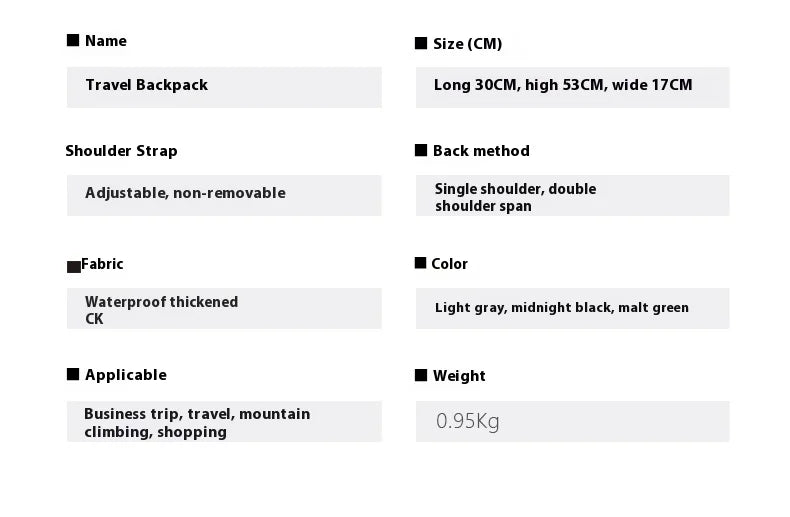 The Maverick Traveler Backpack | Multi-function 55L Large Capacity Bag