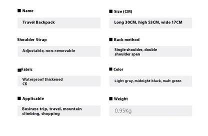 The Maverick Traveler Backpack | Multi-function 55L Large Capacity Bag