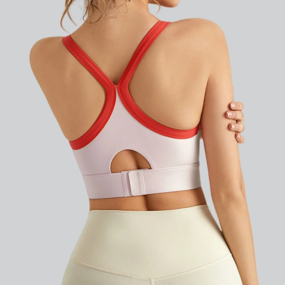 High-Impact Sculpt &amp; Support Yoga Vest Sports Bra