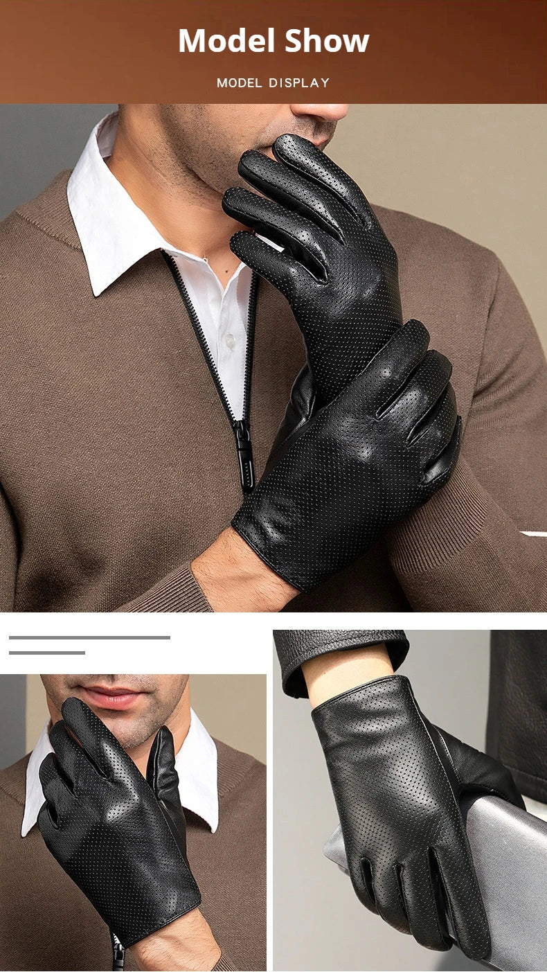 Men's Genuine Leather Gloves for Men